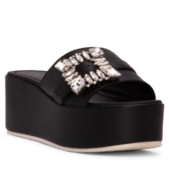 Dita Platform Leather Sandal - Picture 1 of 8